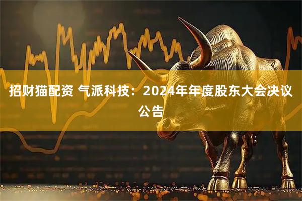 招财猫配资 气派科技：2024年年度股东大会决议公告